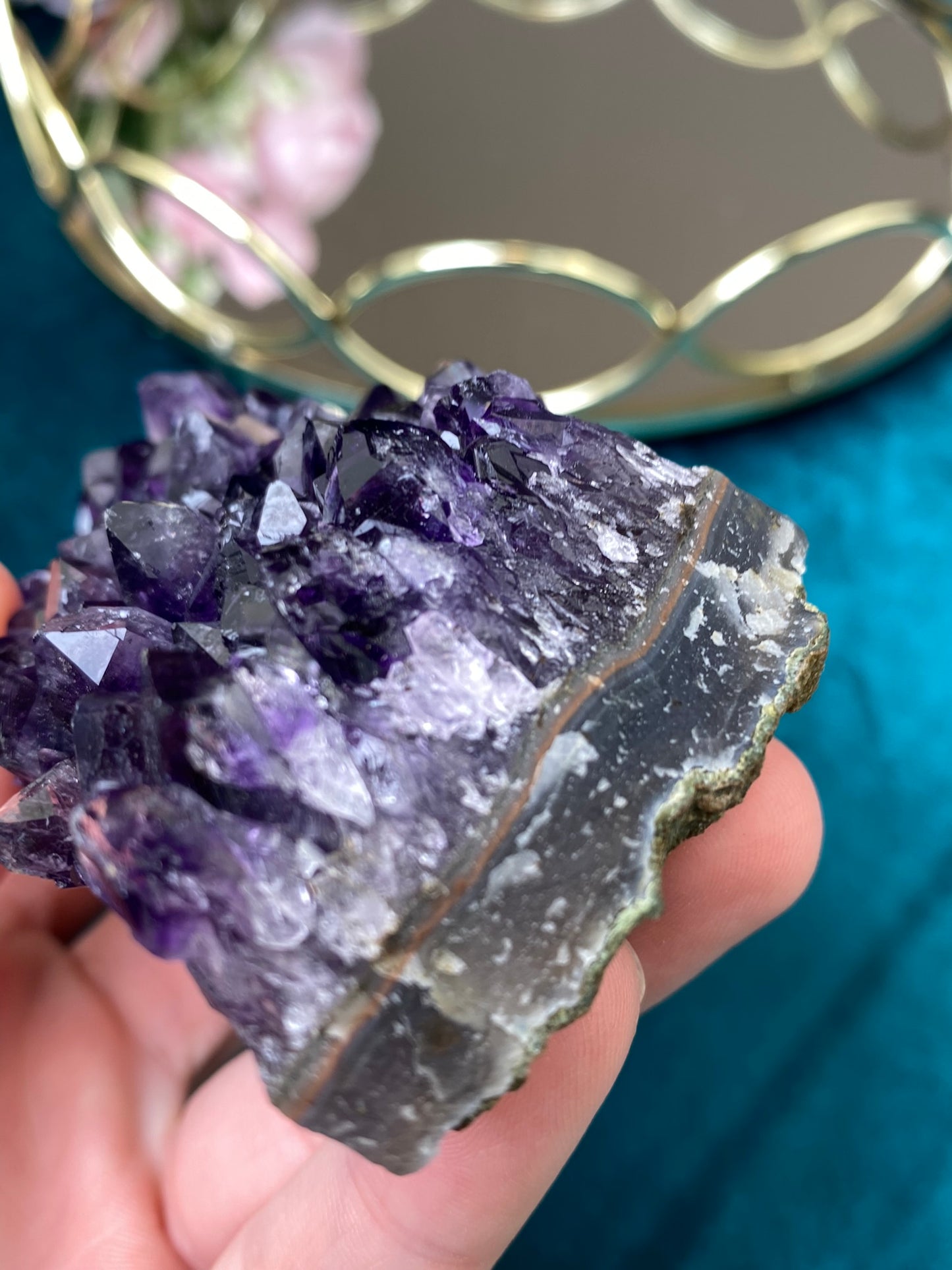 Natürliche rohe Amethyst-Druse (Hohe Qualität, Uruguay, 269g.)