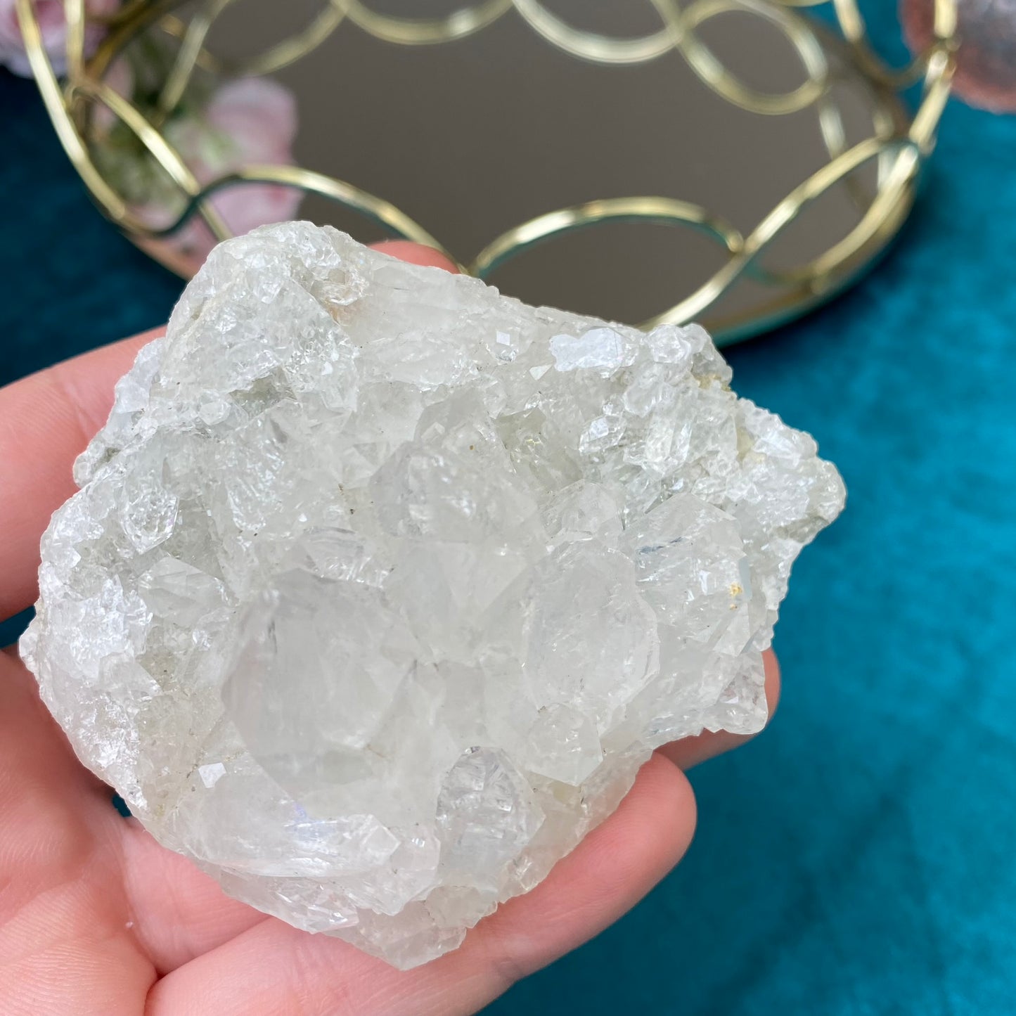 Natural raw Clear Quartz druse 240g.