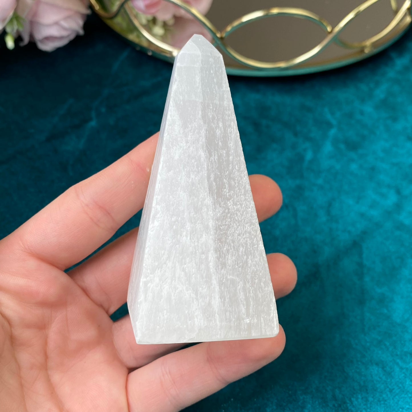 Natural Selenite tower 8-10cm (size-M)