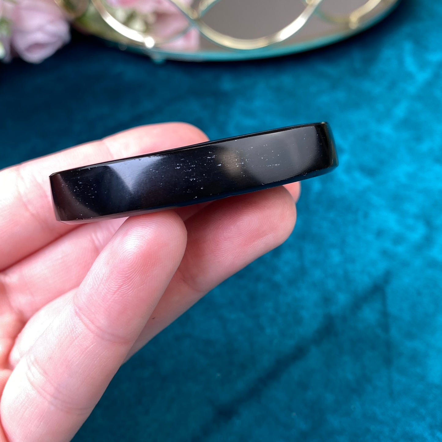 Natural Obsidian  47g. (polished one side)