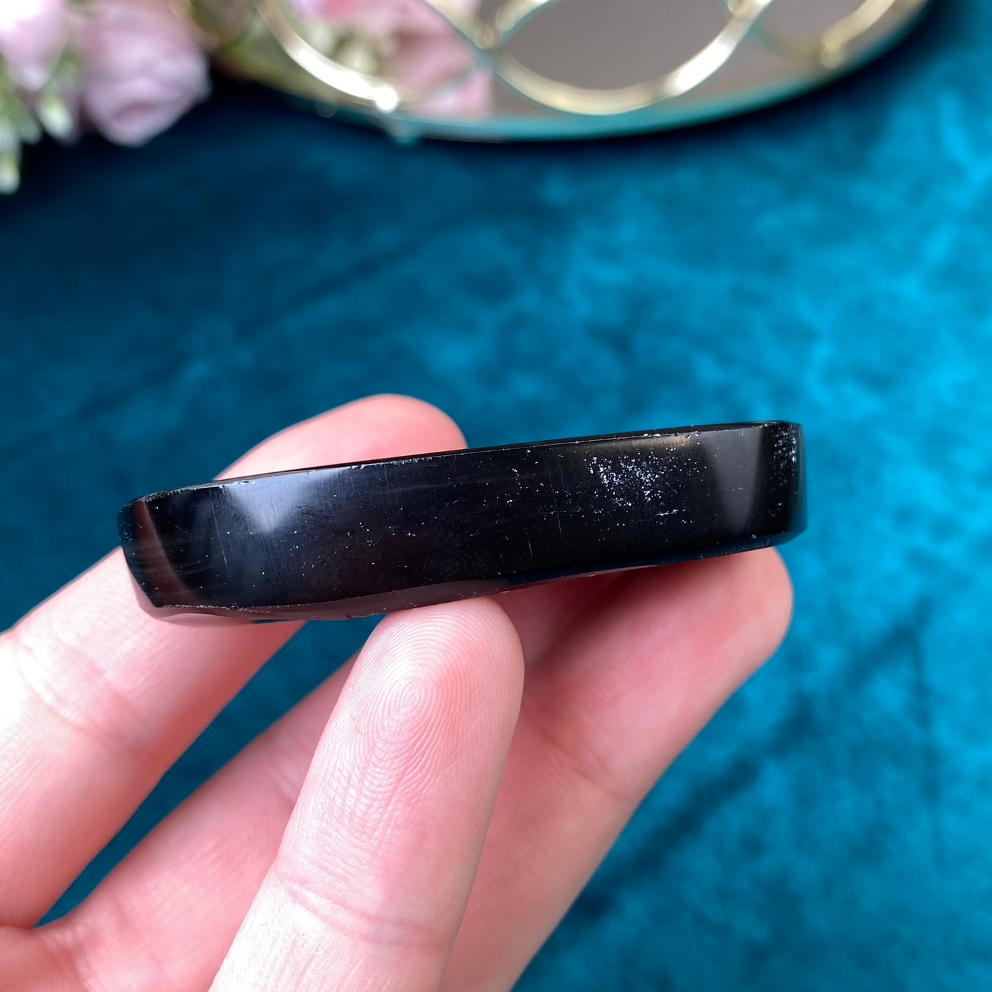 Natural Obsidian  38g. (polished one side)