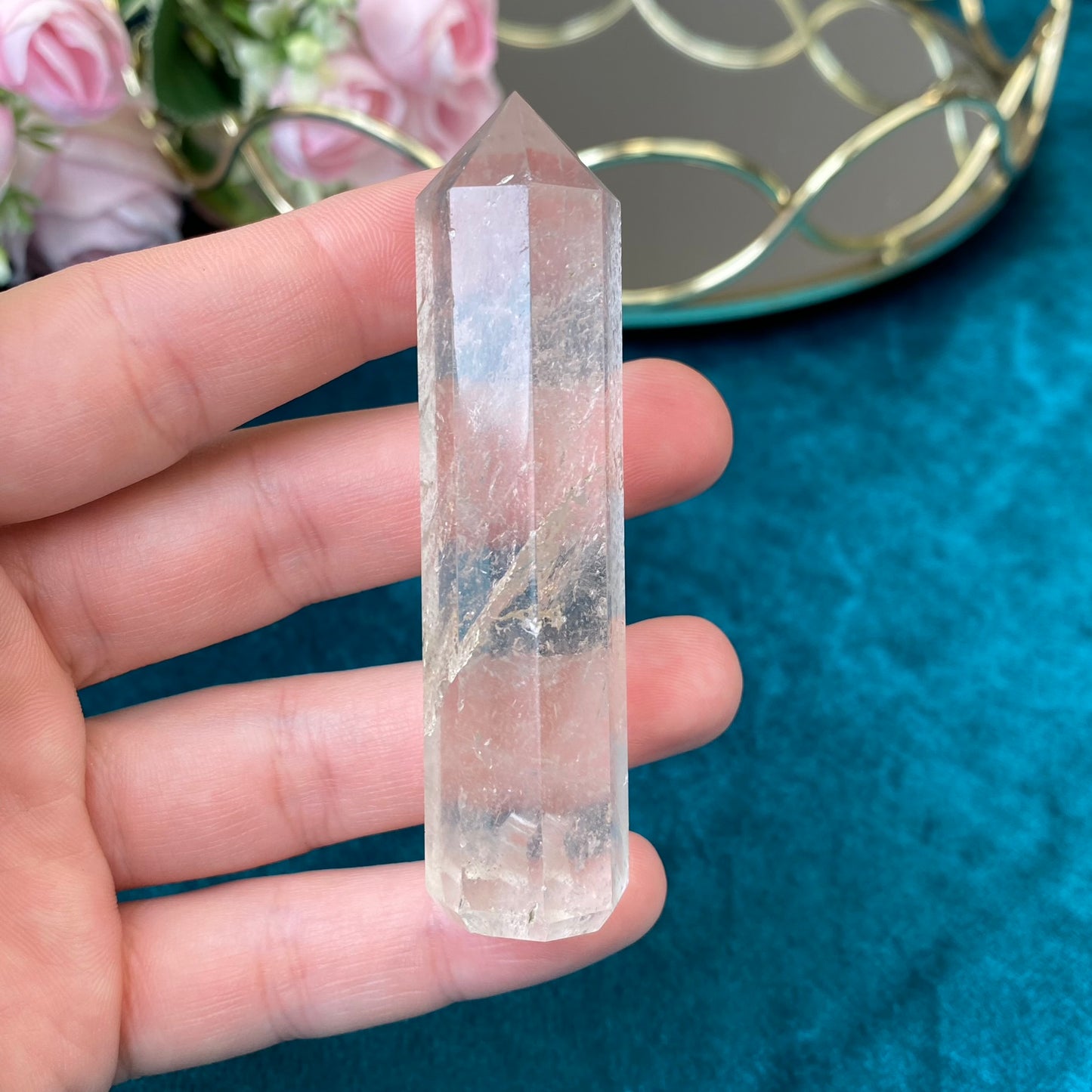 Natural Clear Quartz tower 51g.