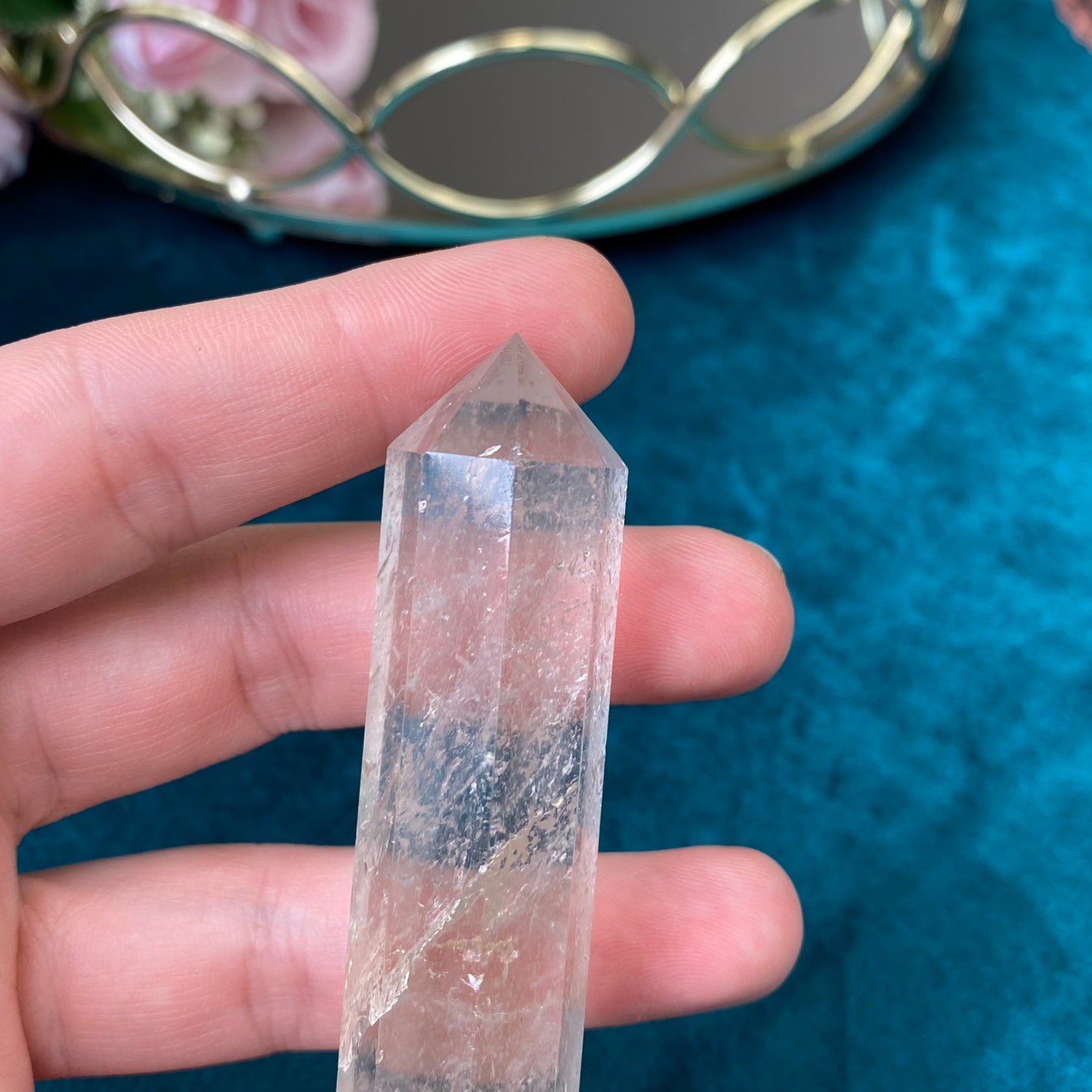 Natural Clear Quartz tower 51g.