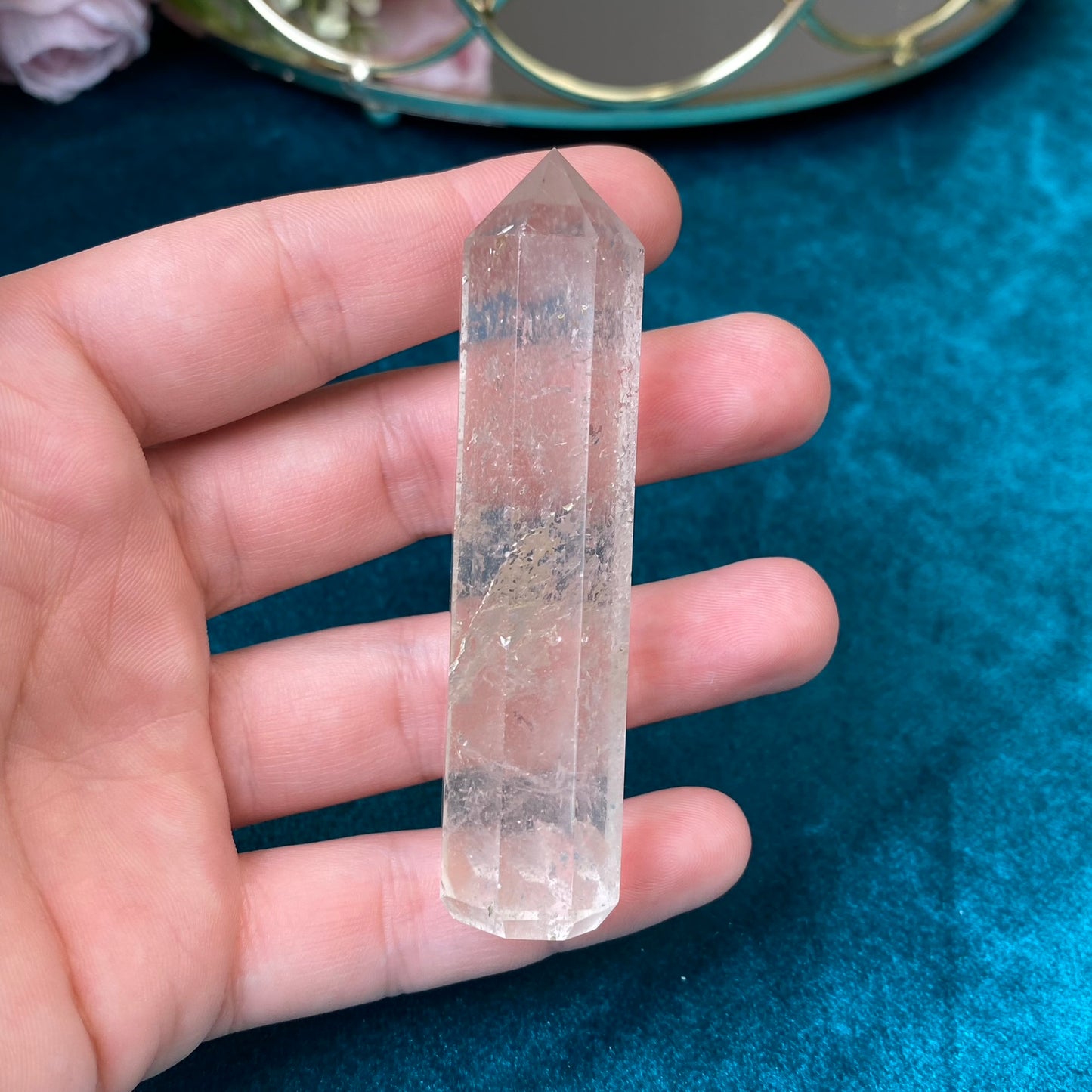 Natural Clear Quartz tower 51g.