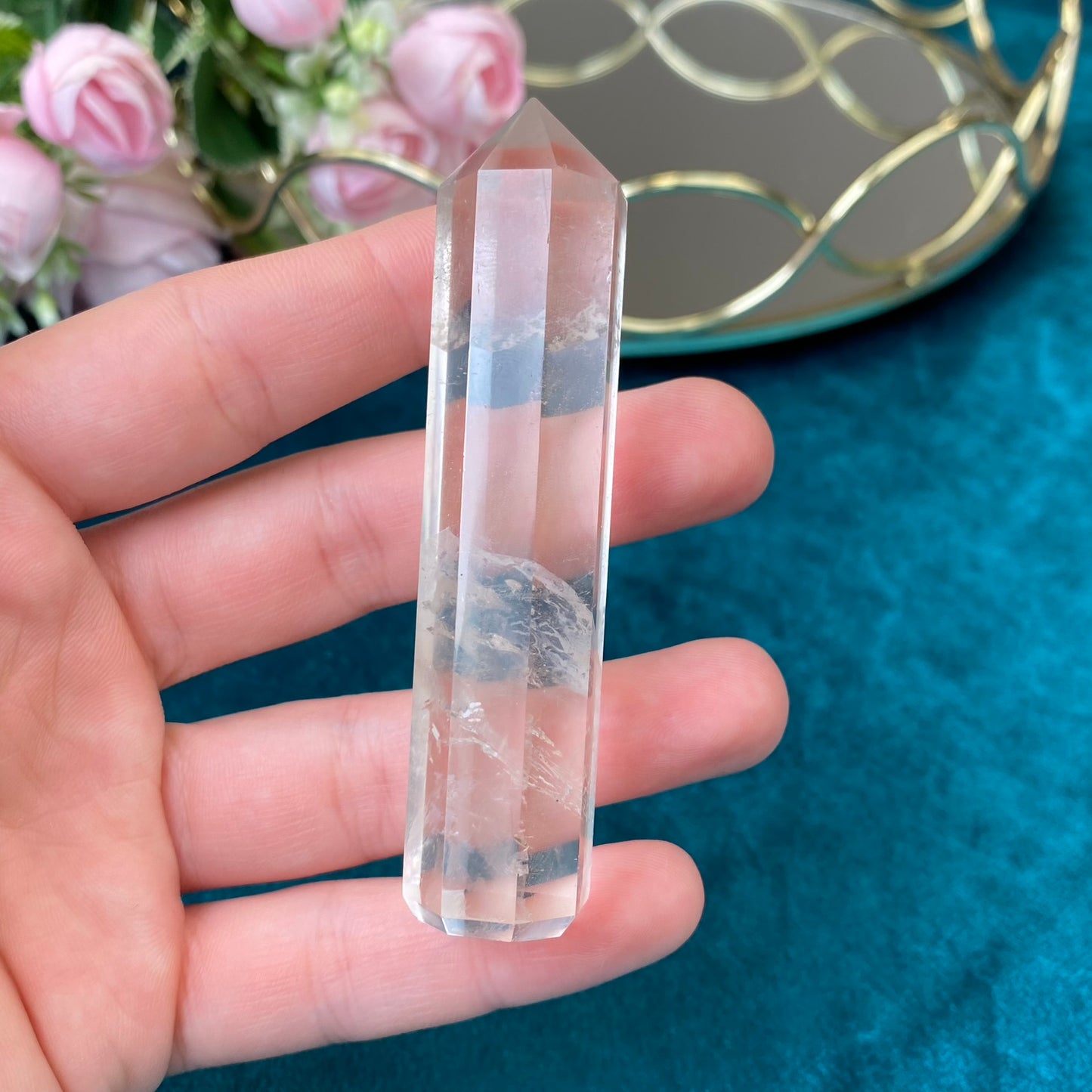 Natural Clear Quartz tower 54g.