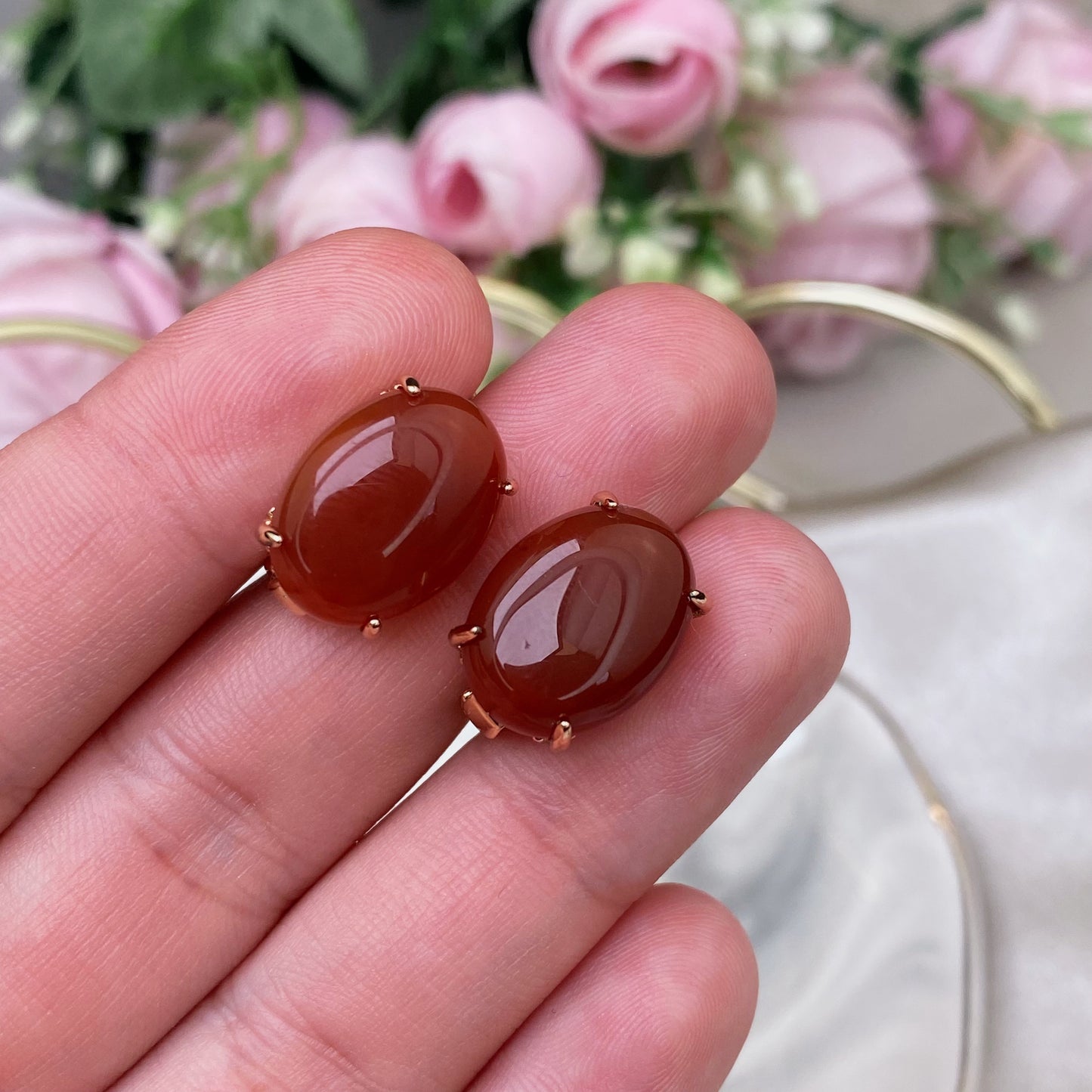 Carnelian earrings