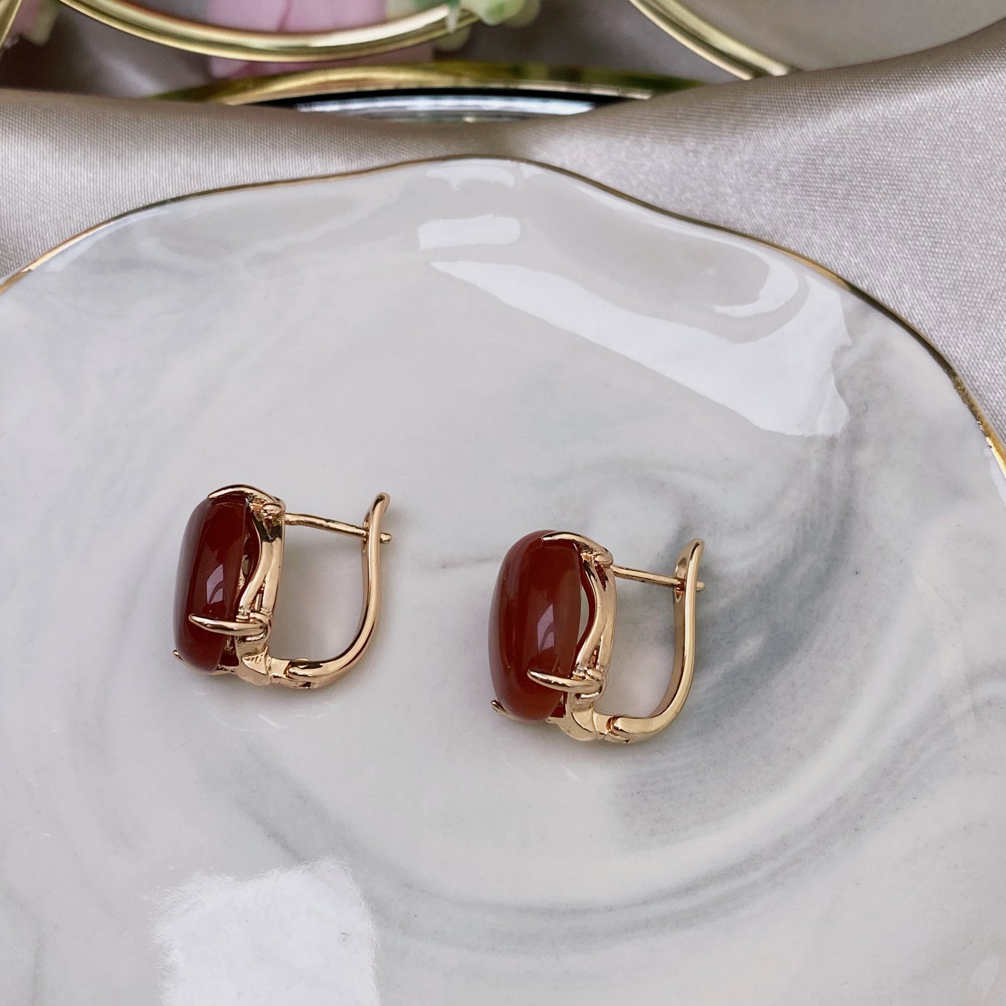 Carnelian earrings