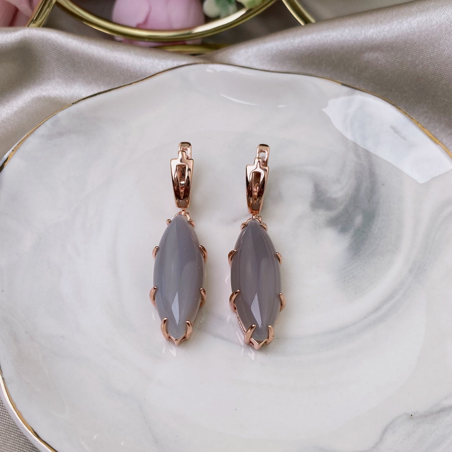 Agate earrings