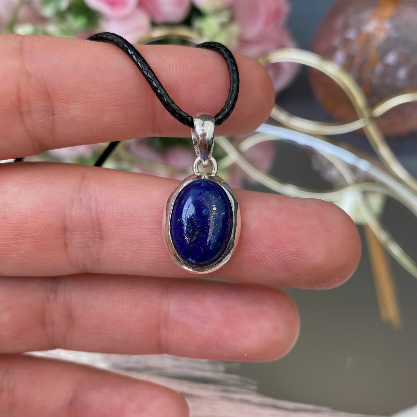 Lazurite silver 925 pendant