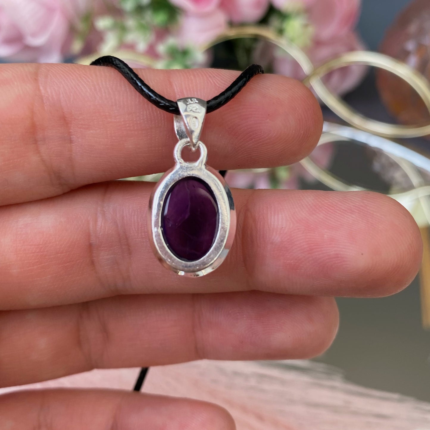 Amethyst silver 925 pendant