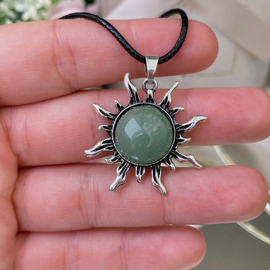 Aventurine pendant sun (Aventurine)