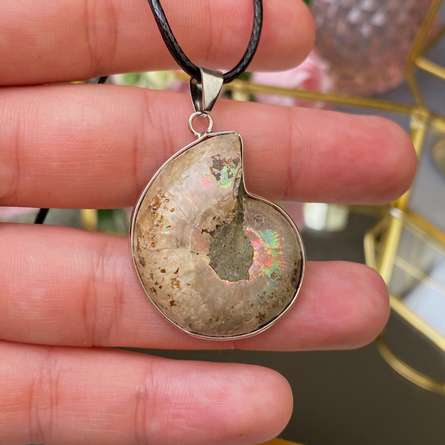 Ammonite pendant