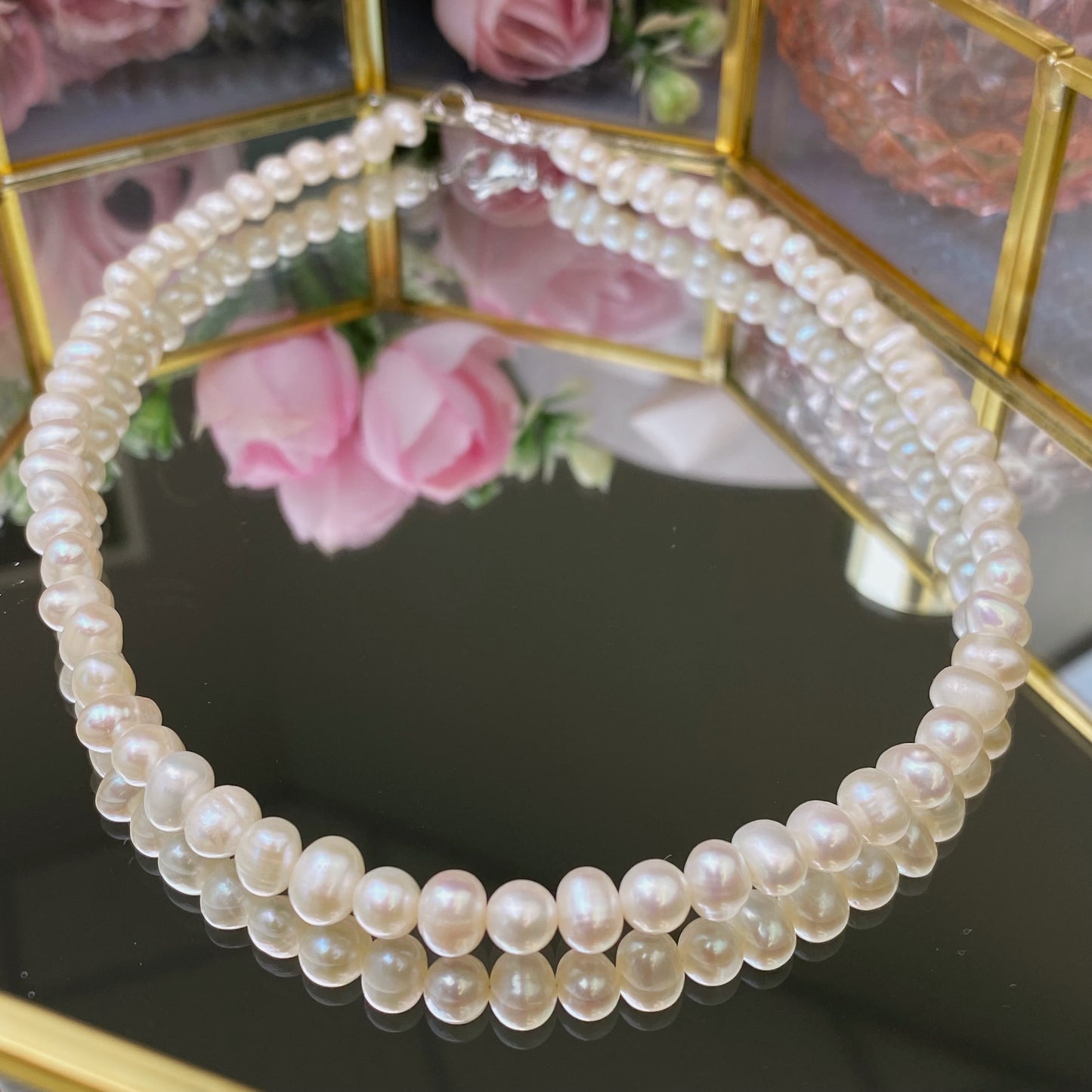 River Pearl necklace (River Pearls 5-6mm, 38cm)