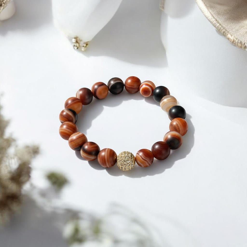 Ahāta rokassprādze (Ahāts, 10mm)