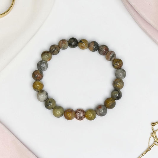 Ahāta rokassprādze (Ahāts, 8 mm.)