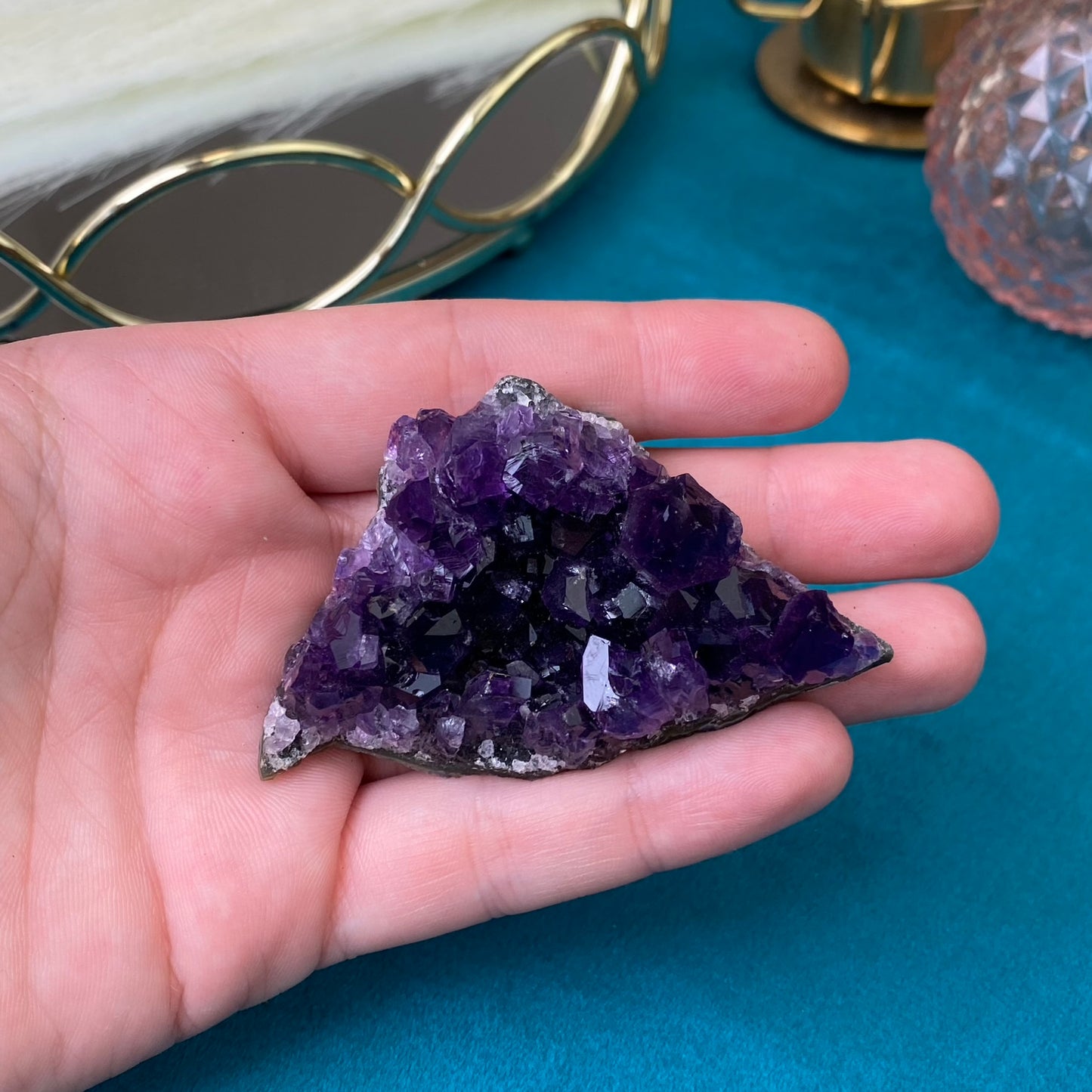 Natural raw Amethyst druse/cluster (High Quality,Uruguay,54g.)