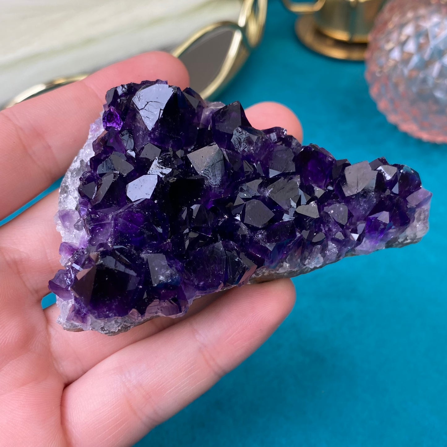 Natural raw Amethyst druse/cluster (High Quality,Uruguay,120g.)