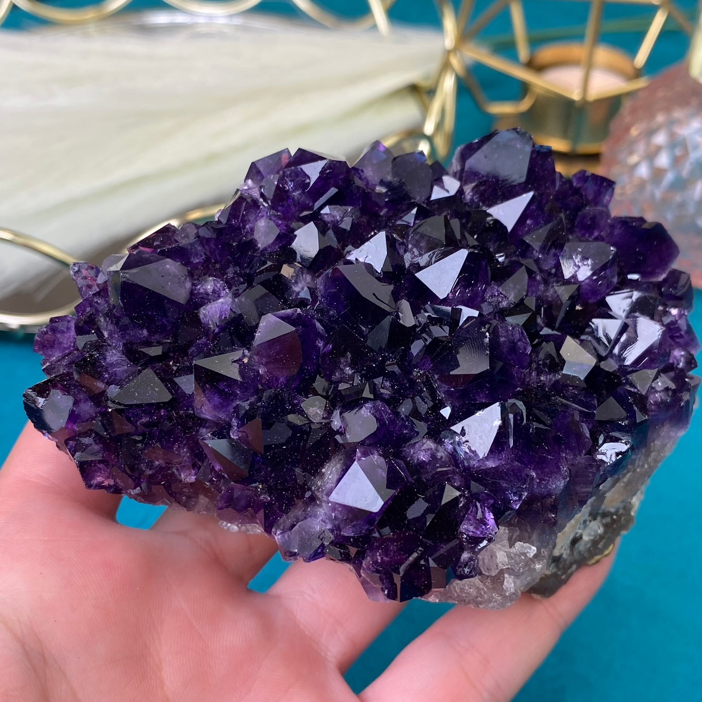 Natural raw Amethyst druse/cluster (High Quality,Uruguay,462g.)