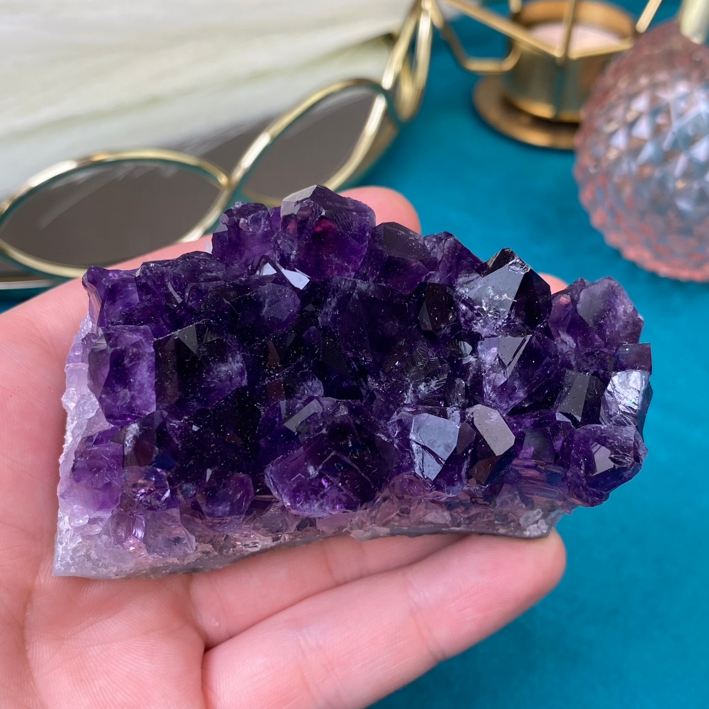 Natural raw Amethyst druse/cluster (High Quality,Uruguay,210g.)