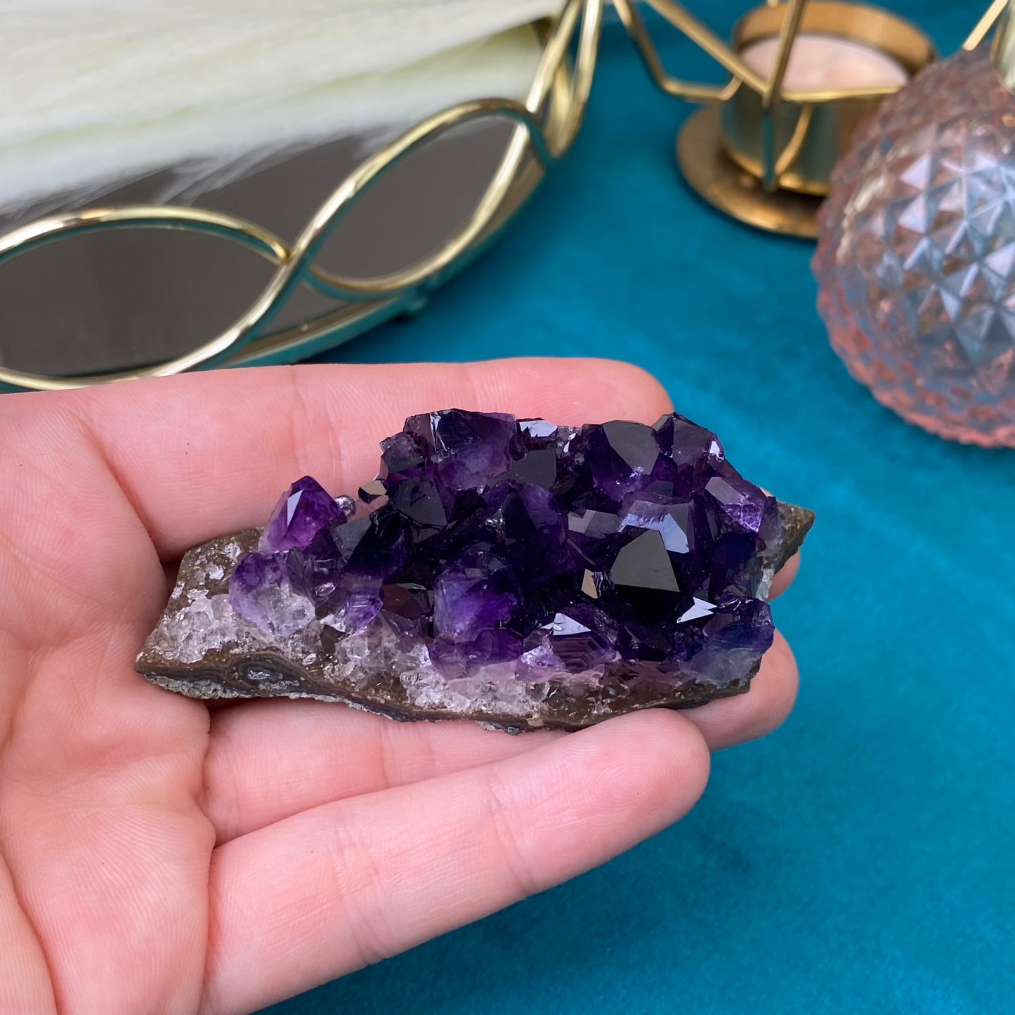 Natural raw Amethyst druse/cluster (High Quality,Uruguay,65g.)