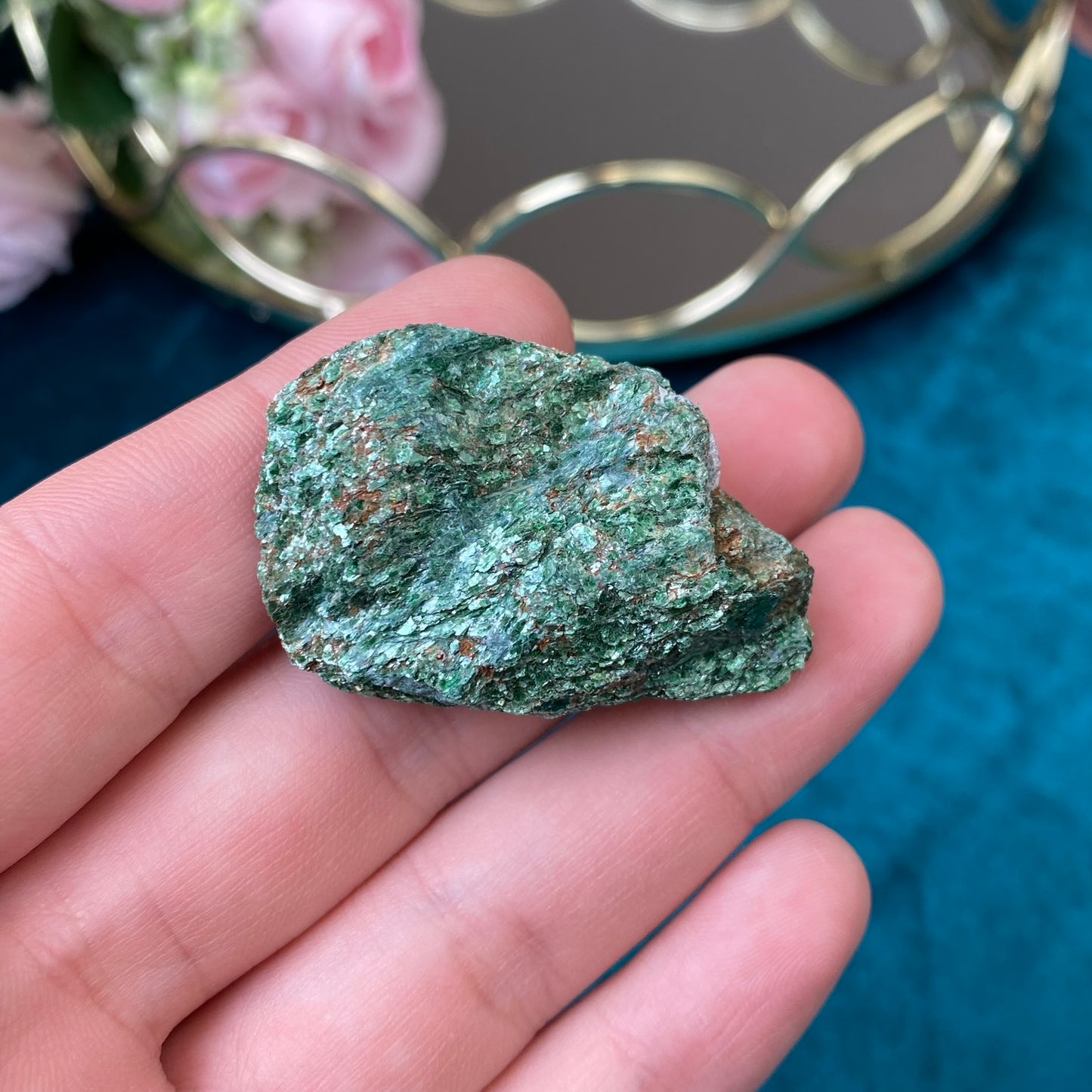 Natural raw Fuchsite 21g. (Fuchsite, Brasil)