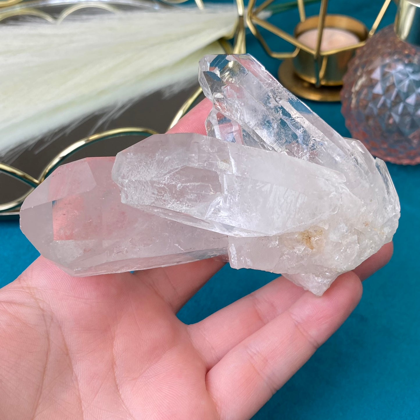 Natural raw Clear Quartz druse 276g.